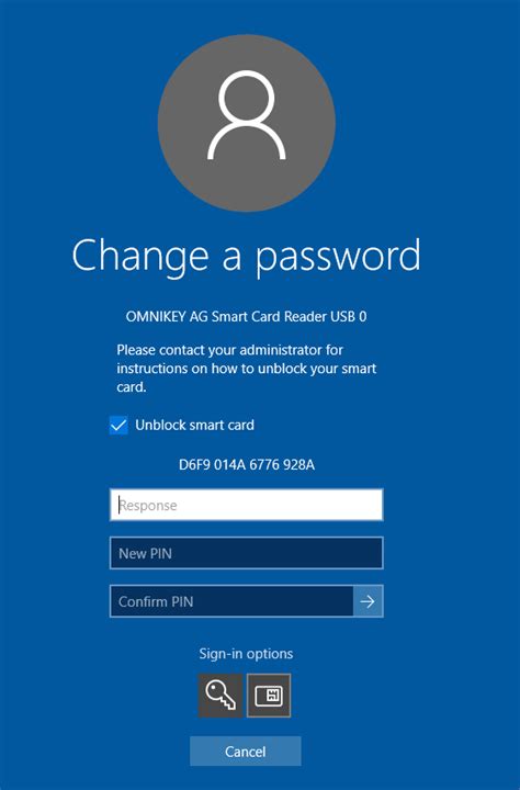 microsoft smart card pin unlock|Integrated Unblock screen not displayed when smart card PIN is .